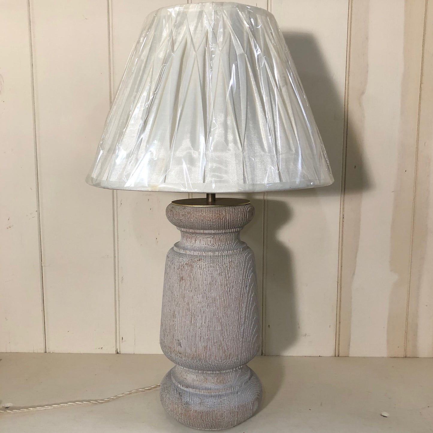 LIMED OAK TABLE LAMP
