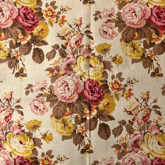 VINTAGE FABRIC - QUEEN STREET FLORAL