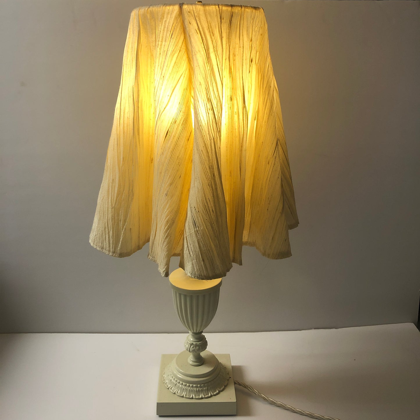ANTIQUE TABLE LAMP WITH ZARA SHADE