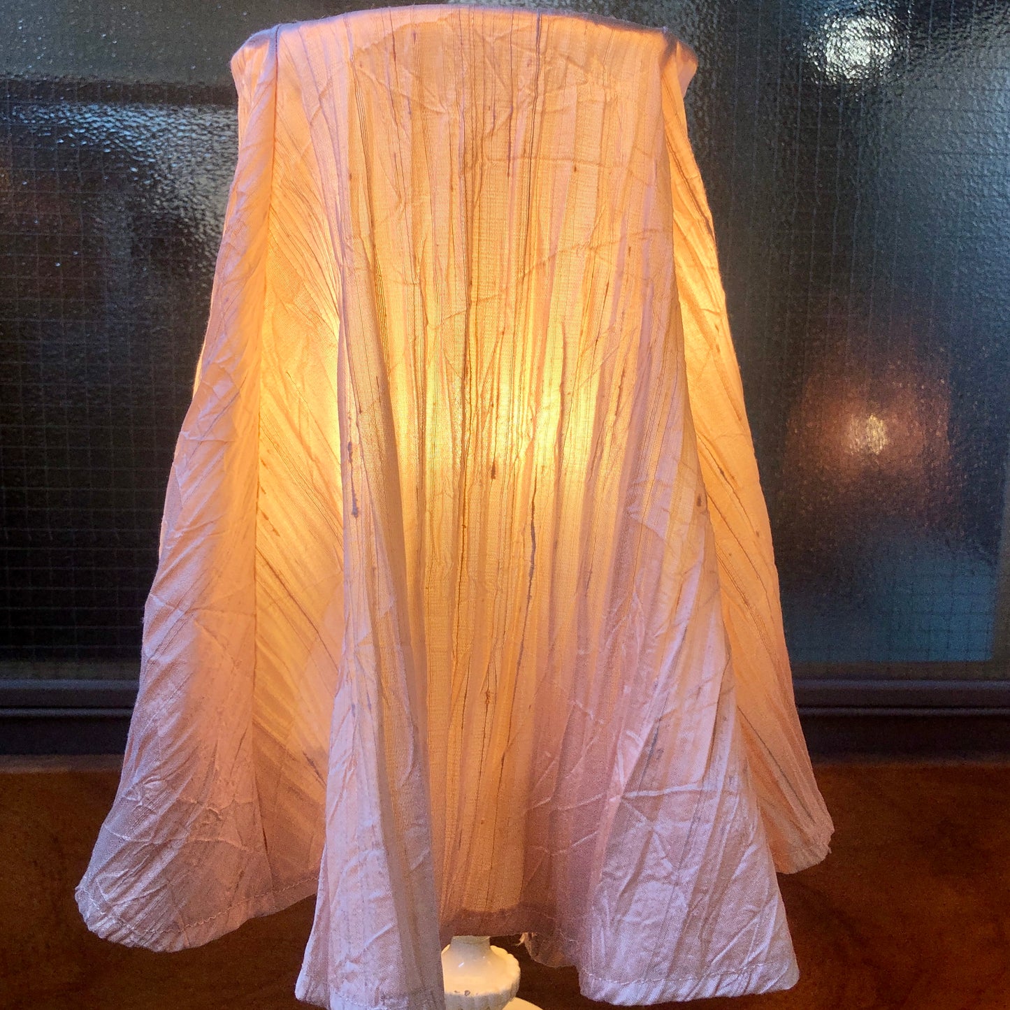 ANTIQUE TABLE LAMP WITH ZARA SHADE - NOW SOLD