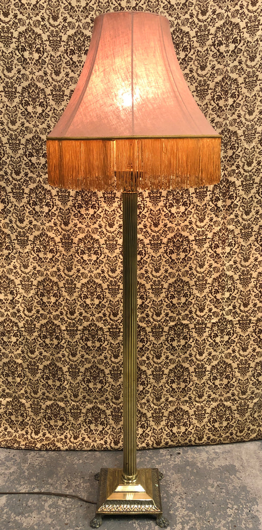 BRASS STANDARD LAMP - 19th Century